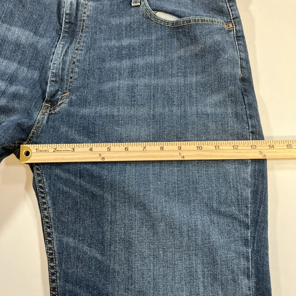 Levis 559 Relaxed Fit Straight Stretch 40x32 Medium Wash Denim Blue Jeans Zip